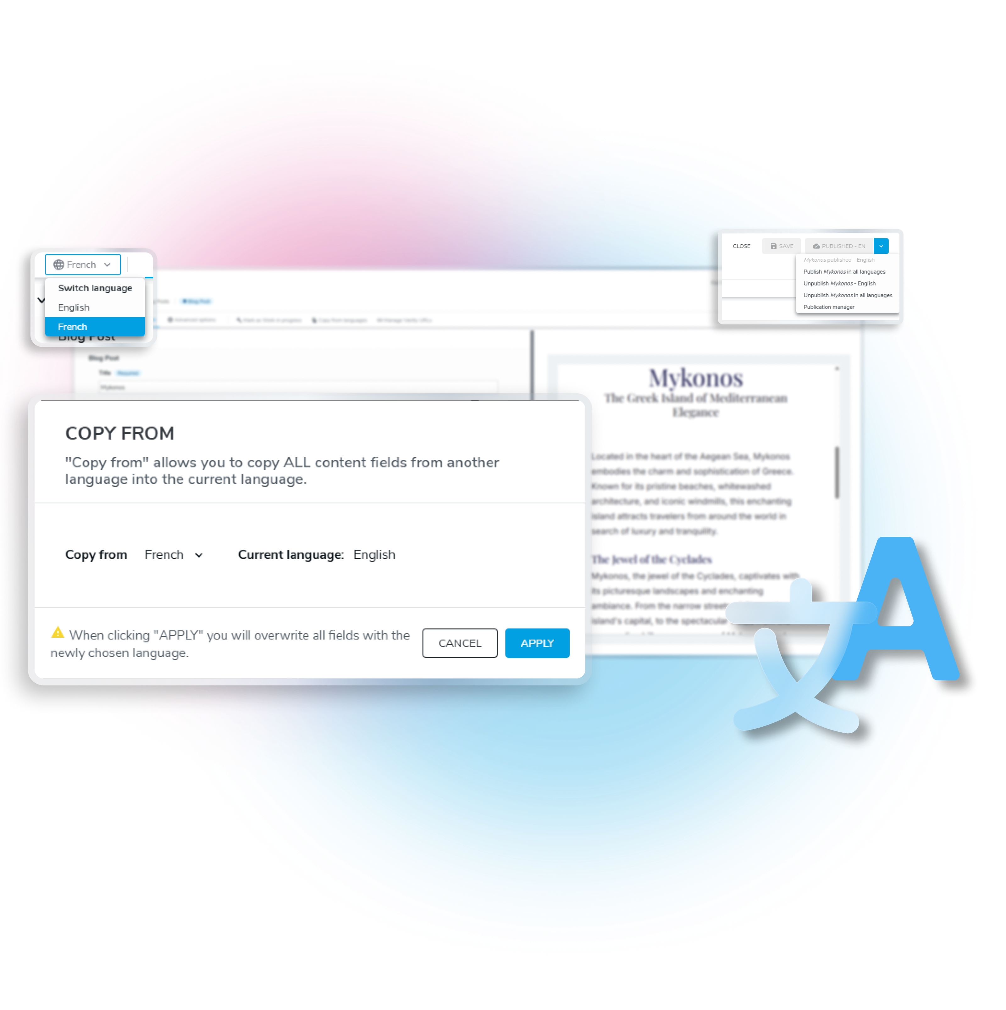 Gestion multilingue efficace avec Jahia CMS