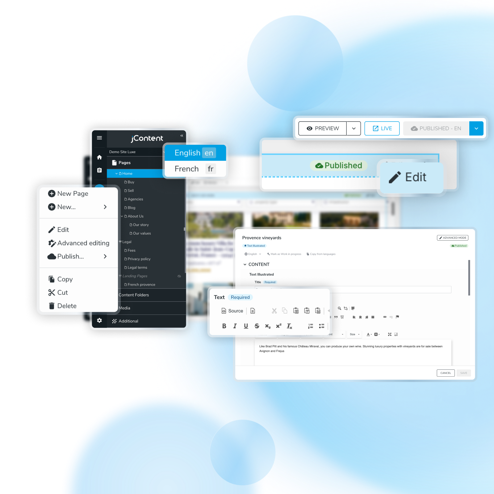 Jahia multisite CMS and DXP platform