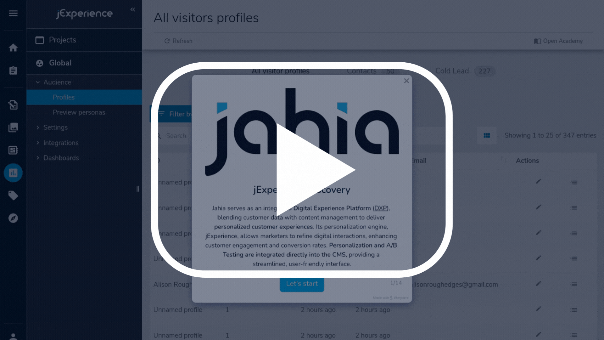 Démonstration intéractive de la DXP Jahia