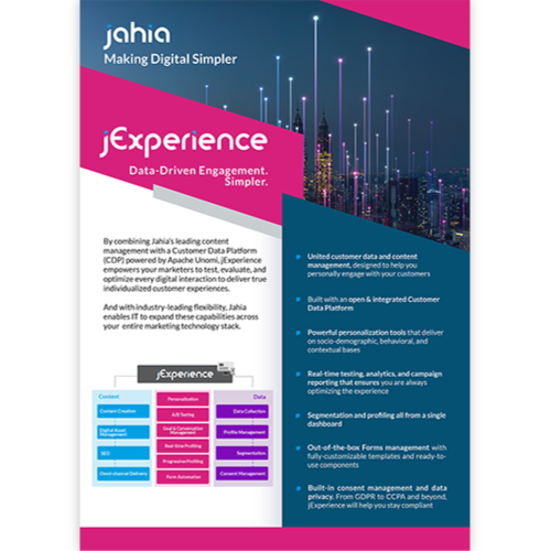 jexperience product sheet